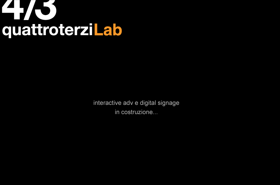 interactive adv e digital signage in costruzione...